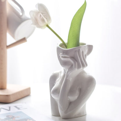 Human shape vase