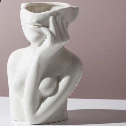 Human shape vase