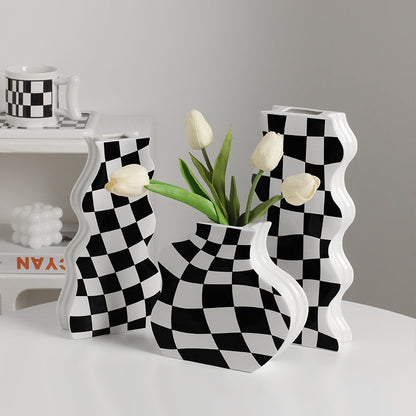 Chessboard Vase