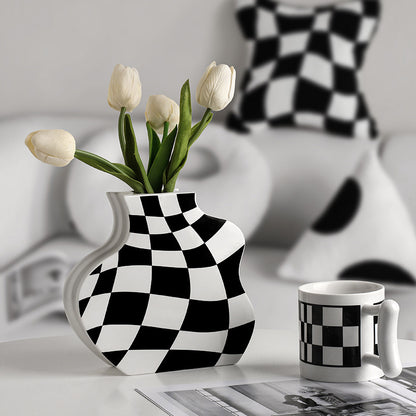 Chessboard Vase