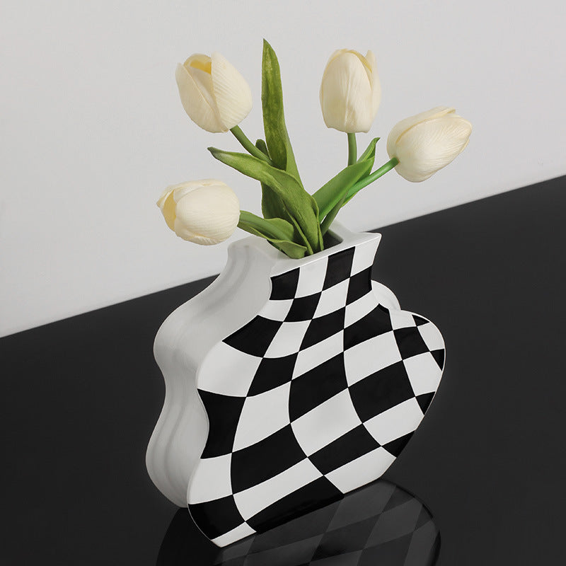 Chessboard Vase